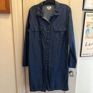 Old Navy Chambray Denim Dress
